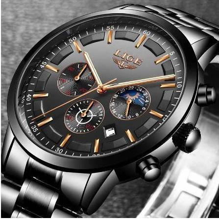 BIG DADDY BLACK BRACELET MEN'S WATCH