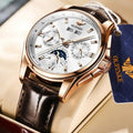 OUPINKE luxury watch For Man Top Brand Mechanical Wrist Watch Sapphire Glass
