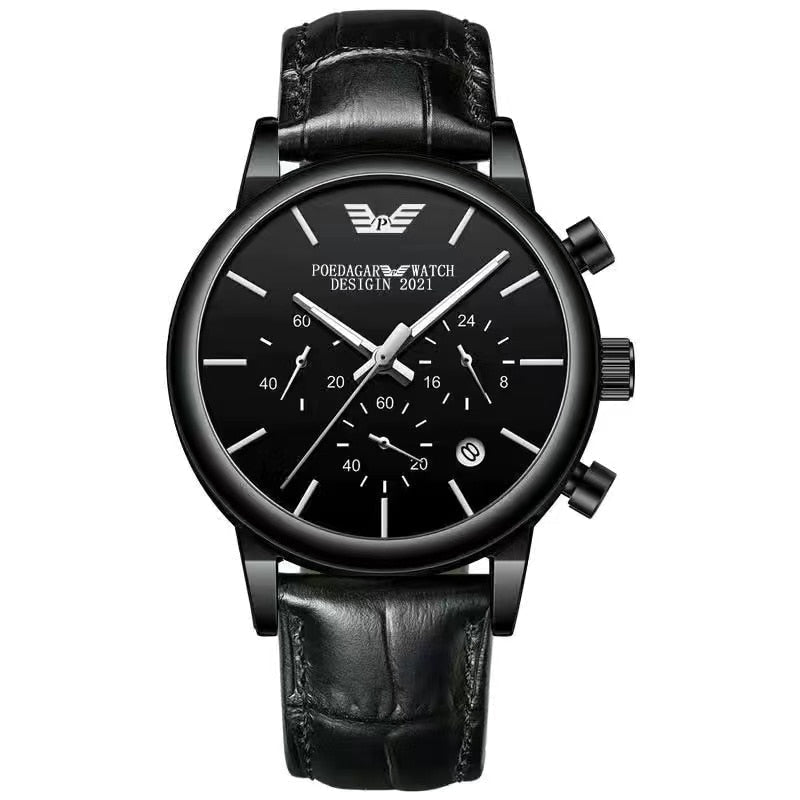 2022 New Fashion Mens Watches with Stainless Steel Top Brand Luxury Sports Chronograph Quartz Watch Men Relogio Masculino