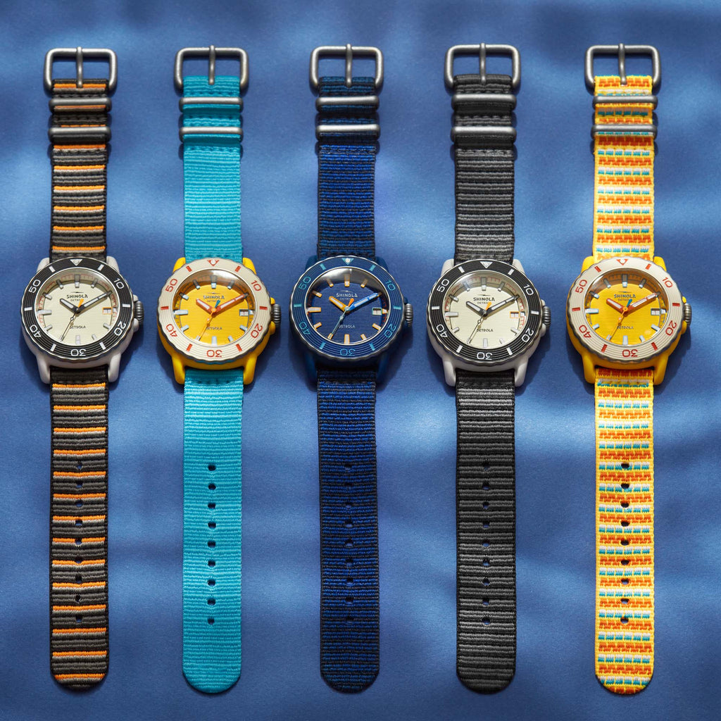Shinola Detrola The Sea Creatures 40mm Blue Yellow