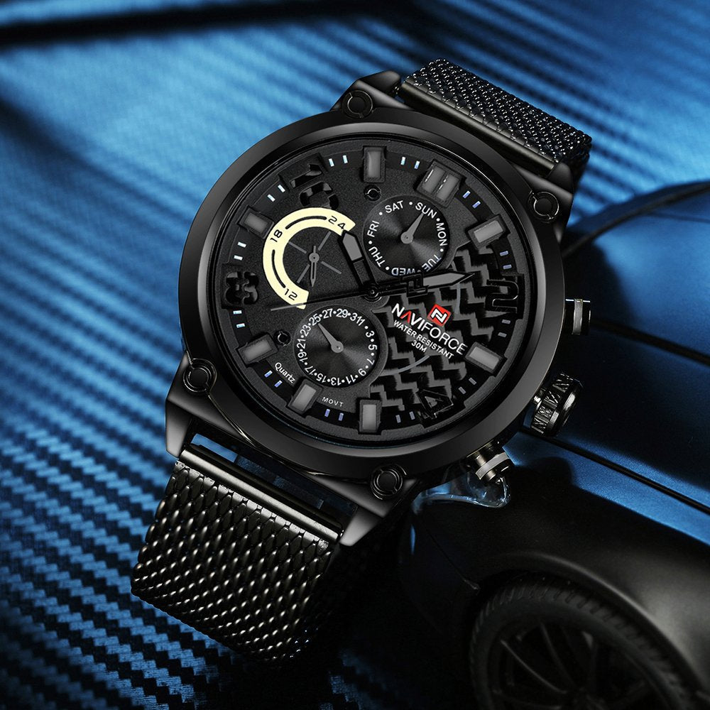 BIG DADDY BLACK BRACELET MEN'S WATCH