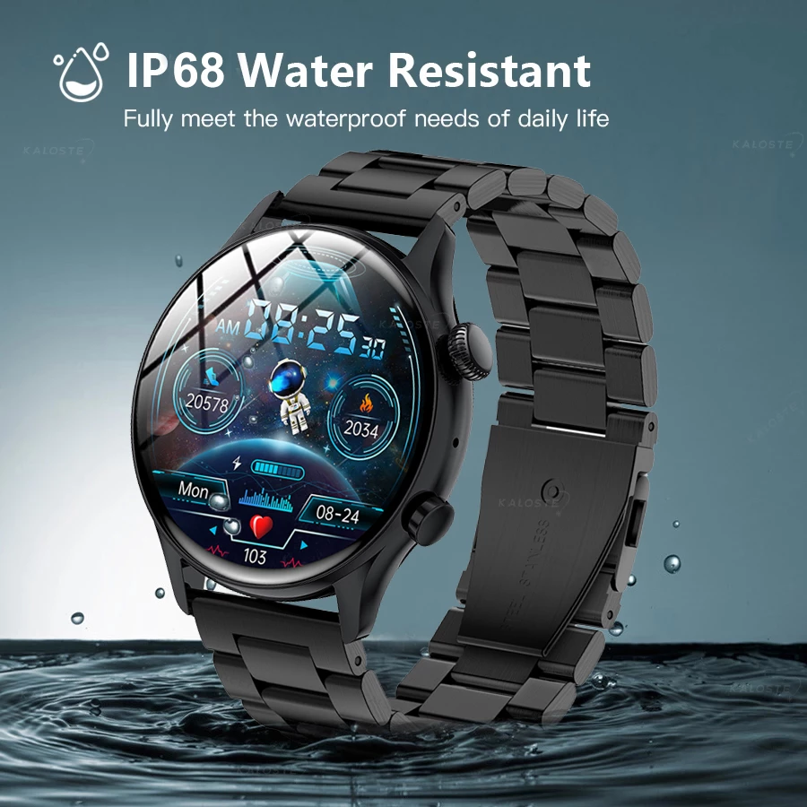 New NFC Smartwatch Men HD Screen Always On Display Bluetooth