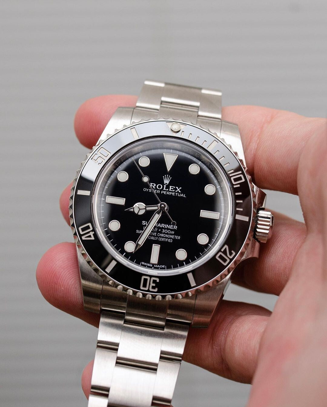 Rolex Submariner Silver And Black Dial Analog Quartz Men's Watch