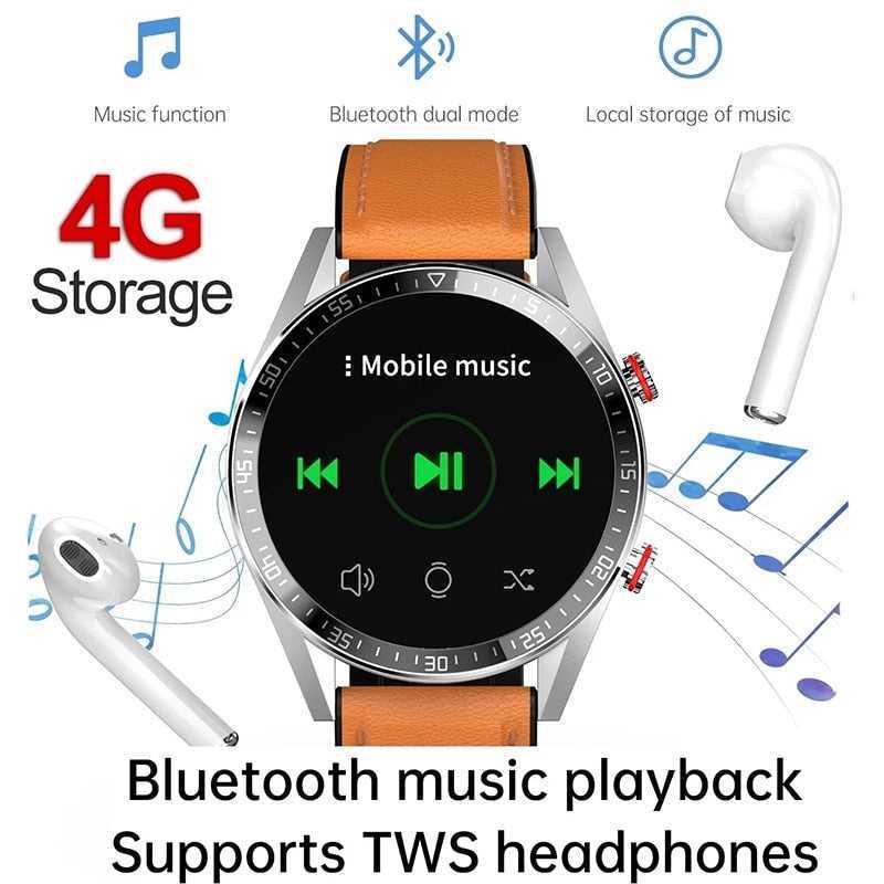454*454 HD Screen Smart Watch Always Display The Time Bluetooth Call Sports Smart Watch Local Music Smartwatch For Mens Android 