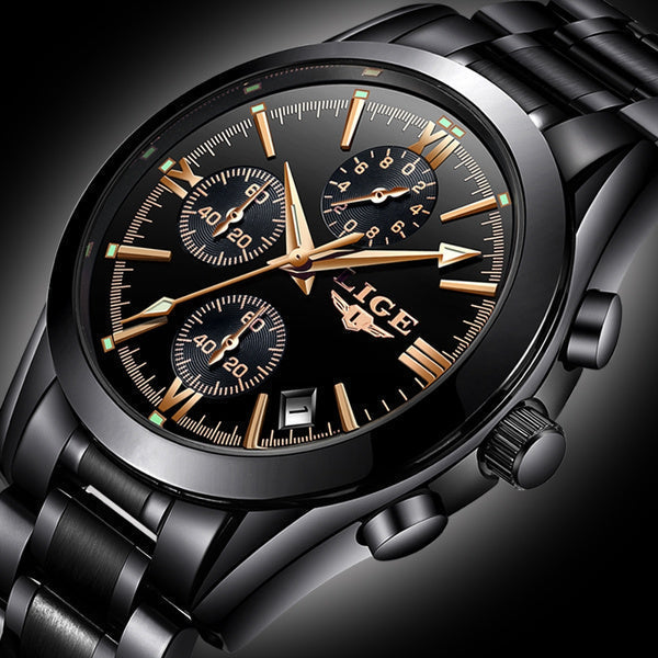 BIG DADDY BLACK BRACELET MEN'S WATCH