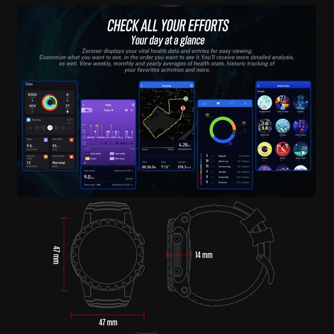 Zeblaze Stratos GPS Smartwatch