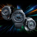 G-Shock GA2100 Neon Black Orange Limited Edition