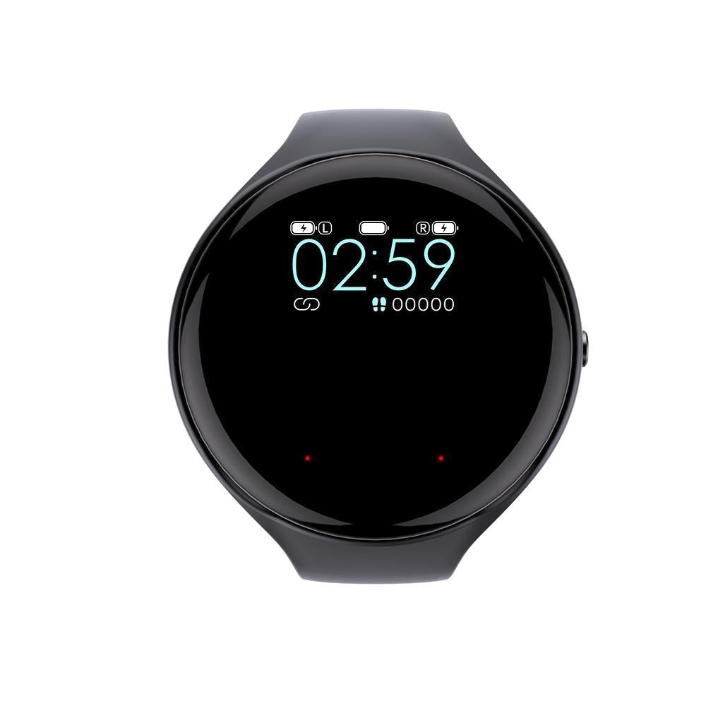 New wearable earphones devices smart watch with wireless earbuds