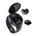 New wearable earphones devices smart watch with wireless earbuds