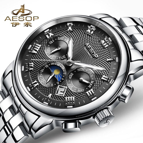1963 PILOT WATCH FULLY AUTOMATIC MECHANICAL AVIATION MULTI-FUNCTION DISPLAY BUSINESS LUXURY BRAND MEN WATCH TOP MILITARY WATCHES