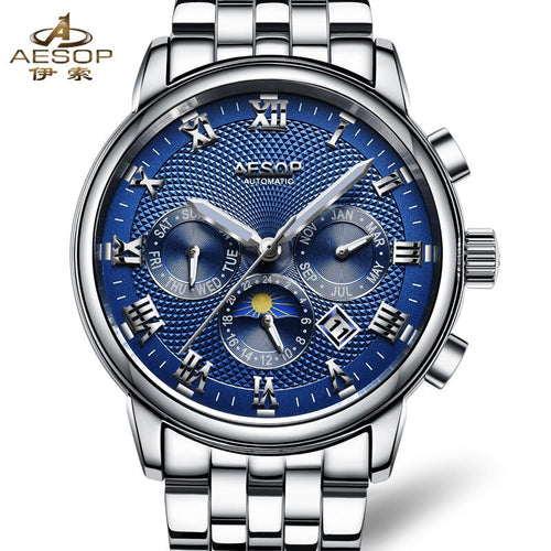 1963 PILOT WATCH FULLY AUTOMATIC MECHANICAL AVIATION MULTI-FUNCTION DISPLAY BUSINESS LUXURY BRAND MEN WATCH TOP MILITARY WATCHES