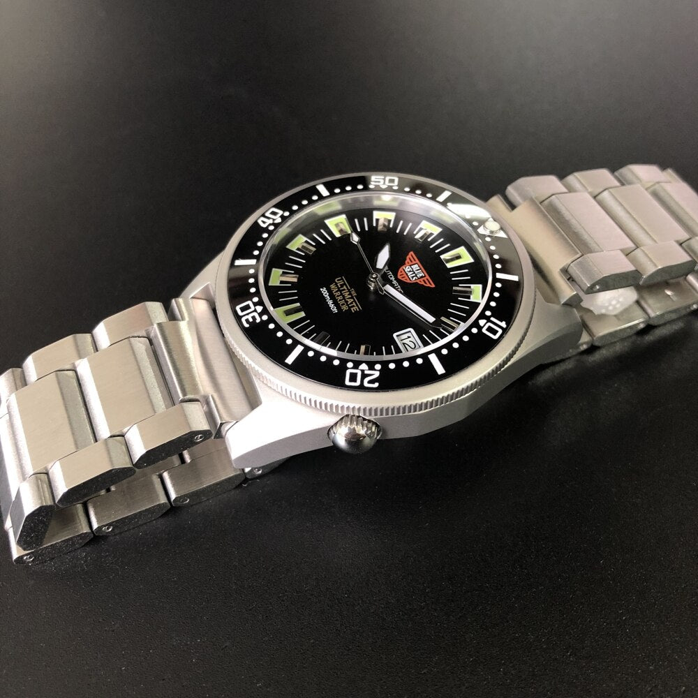 dive watch for men,STEELDIVE mens automatic wrist watches 200m waterproof mechanical wristwatch C3 luminous ceramic bezel clock