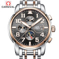 Automatic watch mens mechanical 2017 brand luxury CARNIVAL orologi tourbillon clock men sports watch military automatik watch