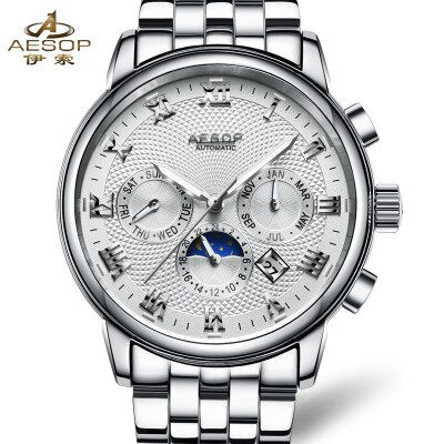 1963 PILOT WATCH FULLY AUTOMATIC MECHANICAL AVIATION MULTI-FUNCTION DISPLAY BUSINESS LUXURY BRAND MEN WATCH TOP MILITARY WATCHES