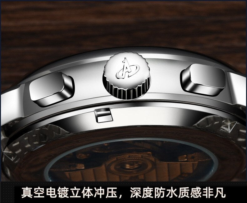 1963 PILOT WATCH FULLY AUTOMATIC MECHANICAL AVIATION MULTI-FUNCTION DISPLAY BUSINESS LUXURY BRAND MEN WATCH TOP MILITARY WATCHES