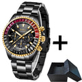 Hot Sale Automatic Date Mens Watches New Bezel Rainbow Diamonds Luxury Style Quartz Watch Stainless Steel Chronograph AAA Clocks