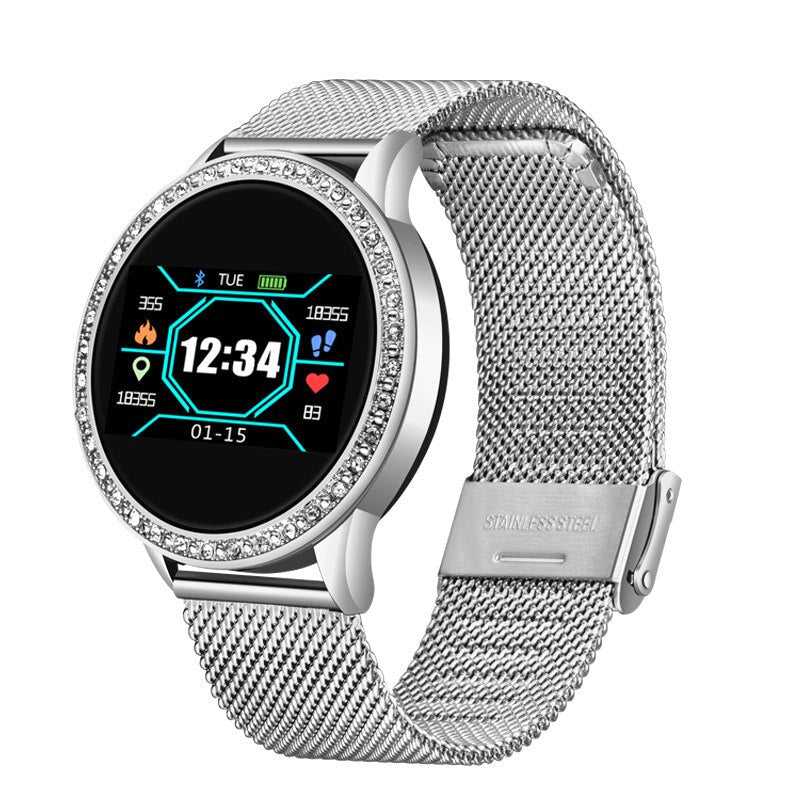 LIGE Diamond Smart watch Ladies smartwatch Women Blood Pressure Heart Rate Monitor Fitness Tracker 2020 New Fashion Sports Watch