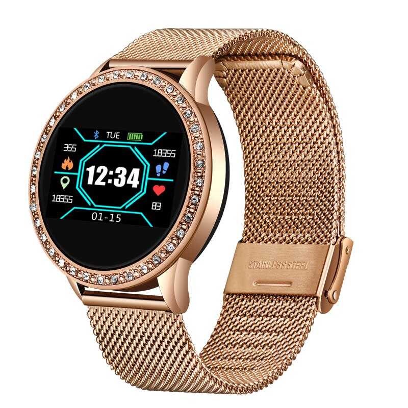 LIGE Diamond Smart watch Ladies smartwatch Women Blood Pressure Heart Rate Monitor Fitness Tracker 2020 New Fashion Sports Watch