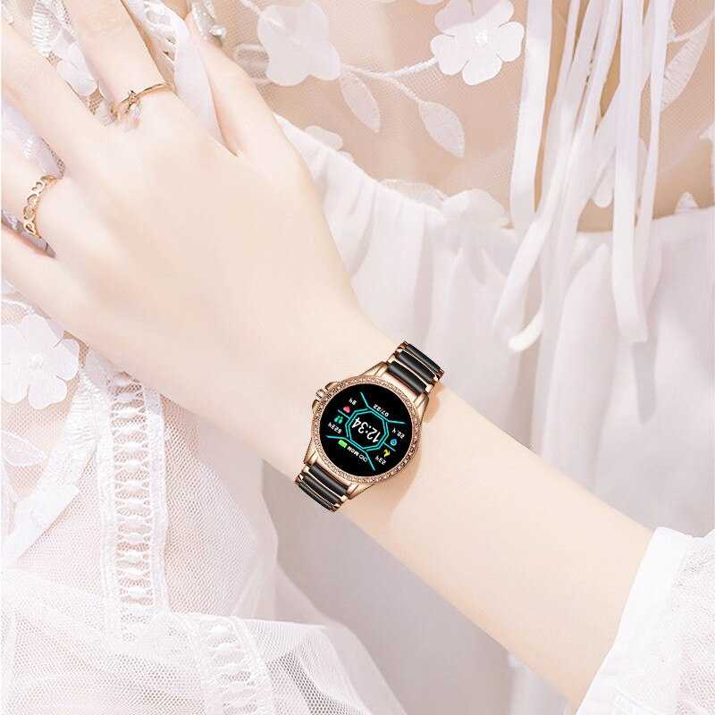 LIGE Diamond Smart watch Ladies smartwatch Women Blood Pressure Heart Rate Monitor Fitness Tracker 2020 New Fashion Sports Watch