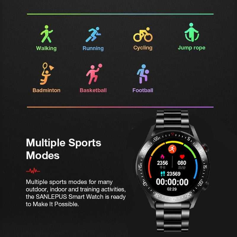 LIGE New Smart watch Men Full touch Screen Sports Fitness watch IP68 waterproof Bluetooth Suitable For Android ios Smart watch
