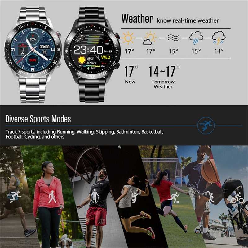 LIGE New Smart watch Men Full touch Screen Sports Fitness watch IP68 waterproof Bluetooth Suitable For Android ios Smart watch