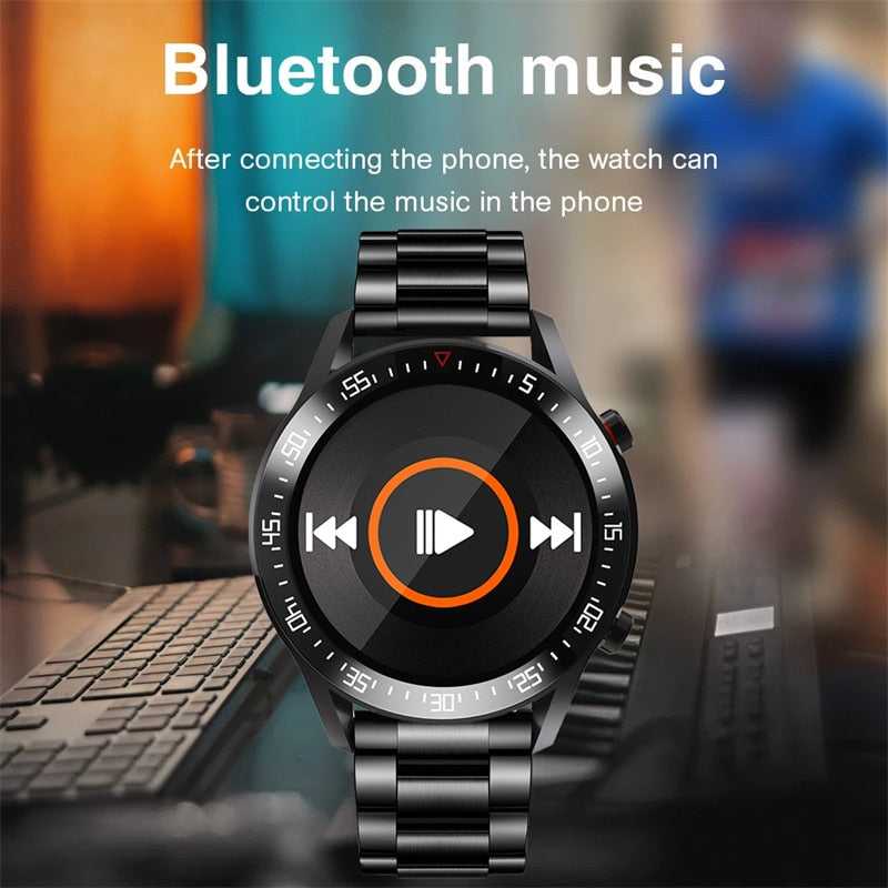 LIGE New Smart watch Men Full touch Screen Sports Fitness watch IP68 waterproof Bluetooth Suitable For Android ios Smart watch