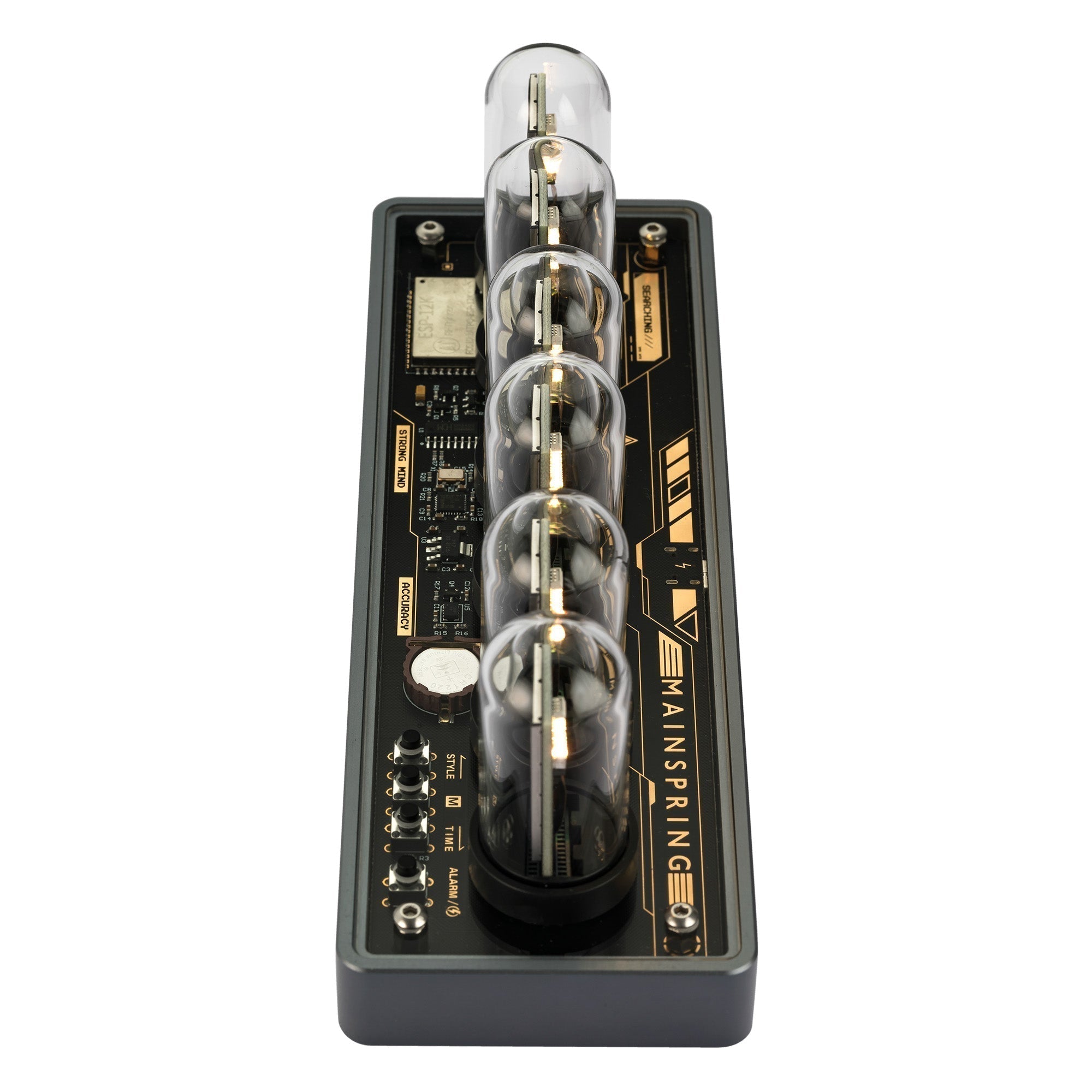 Silver Neo-RT-Nixier Digital Desk Calendar & Clock