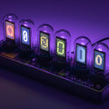 Silver Neo-RT-Nixier Digital Desk Calendar & Clock