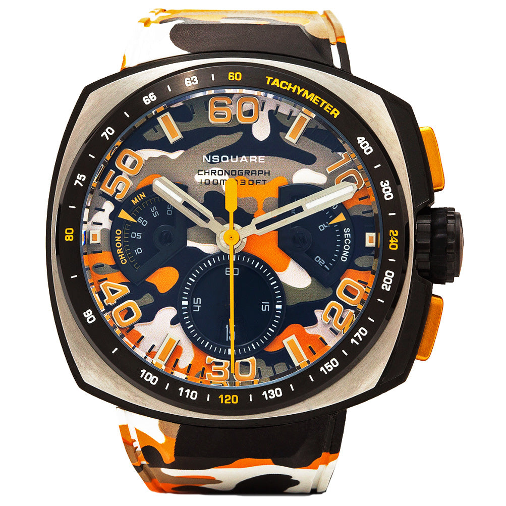 Nsquare Nick Chronograph Camo Orange
