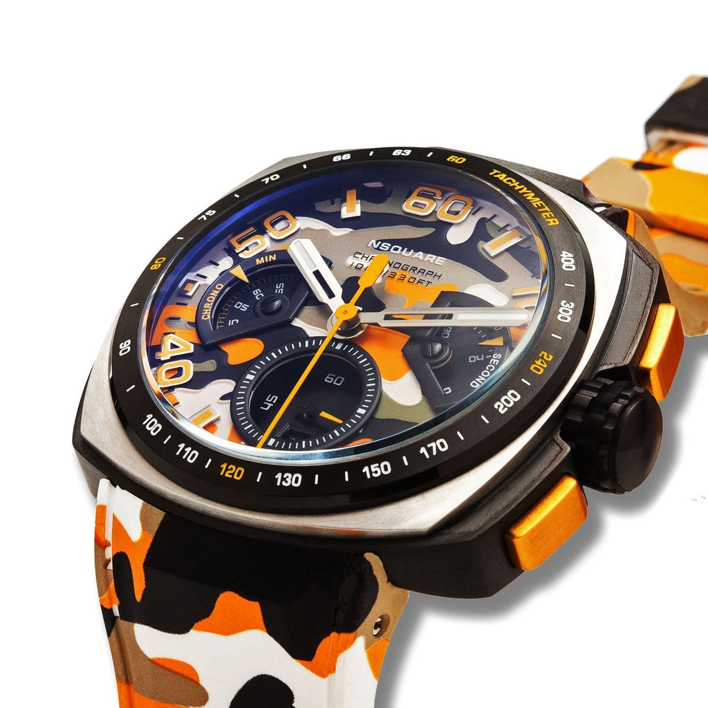 Nsquare Nick Chronograph Camo Orange
