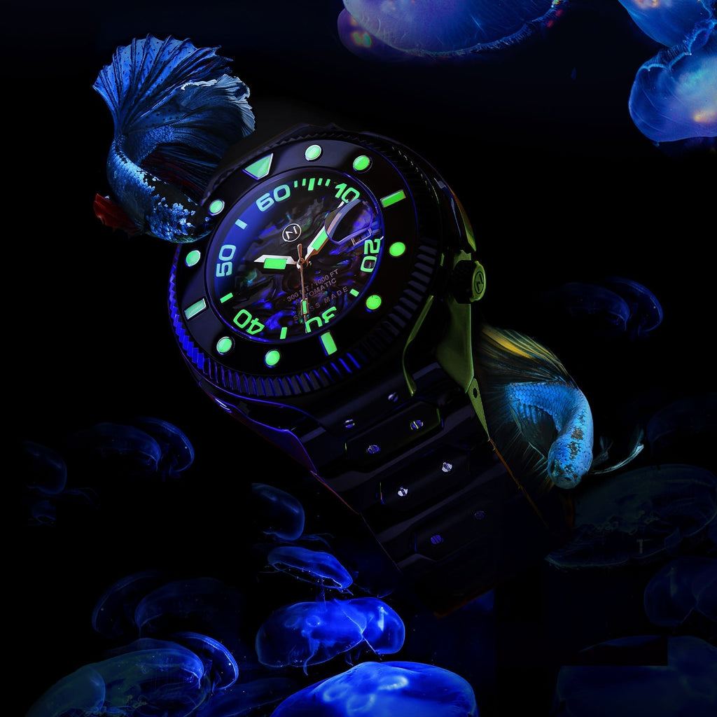 Nove Swiss Atlantean Automatic Black Abalone