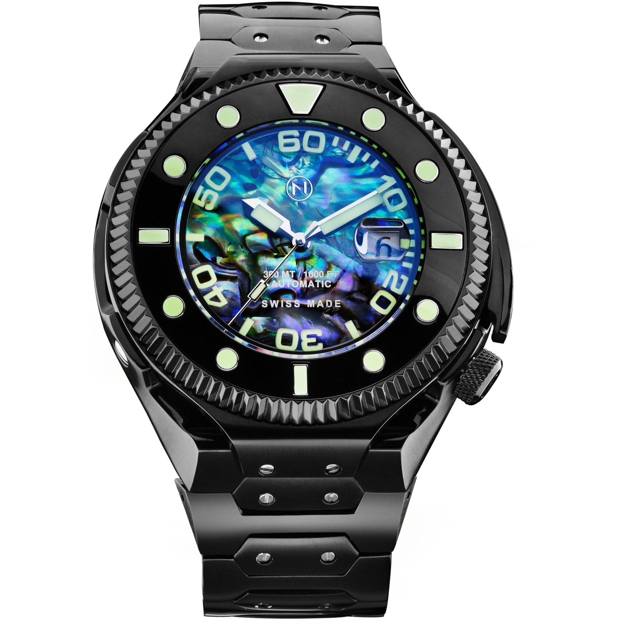 Nove Swiss Atlantean Automatic Black Abalone