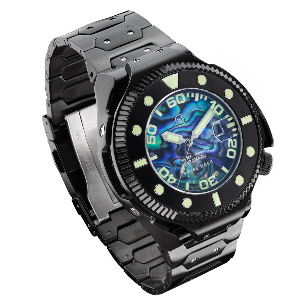 Nove Swiss Atlantean Automatic Black Abalone