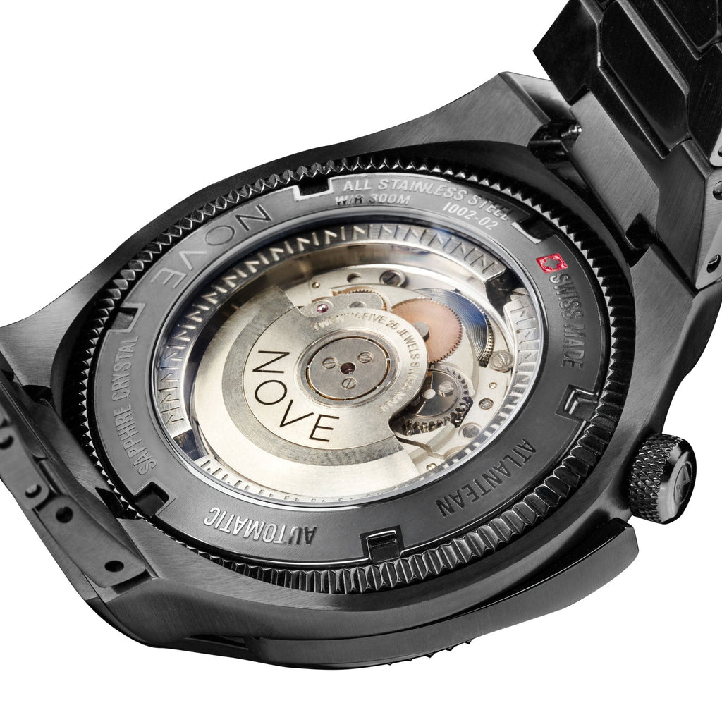 Nove Swiss Atlantean Automatic Black Abalone