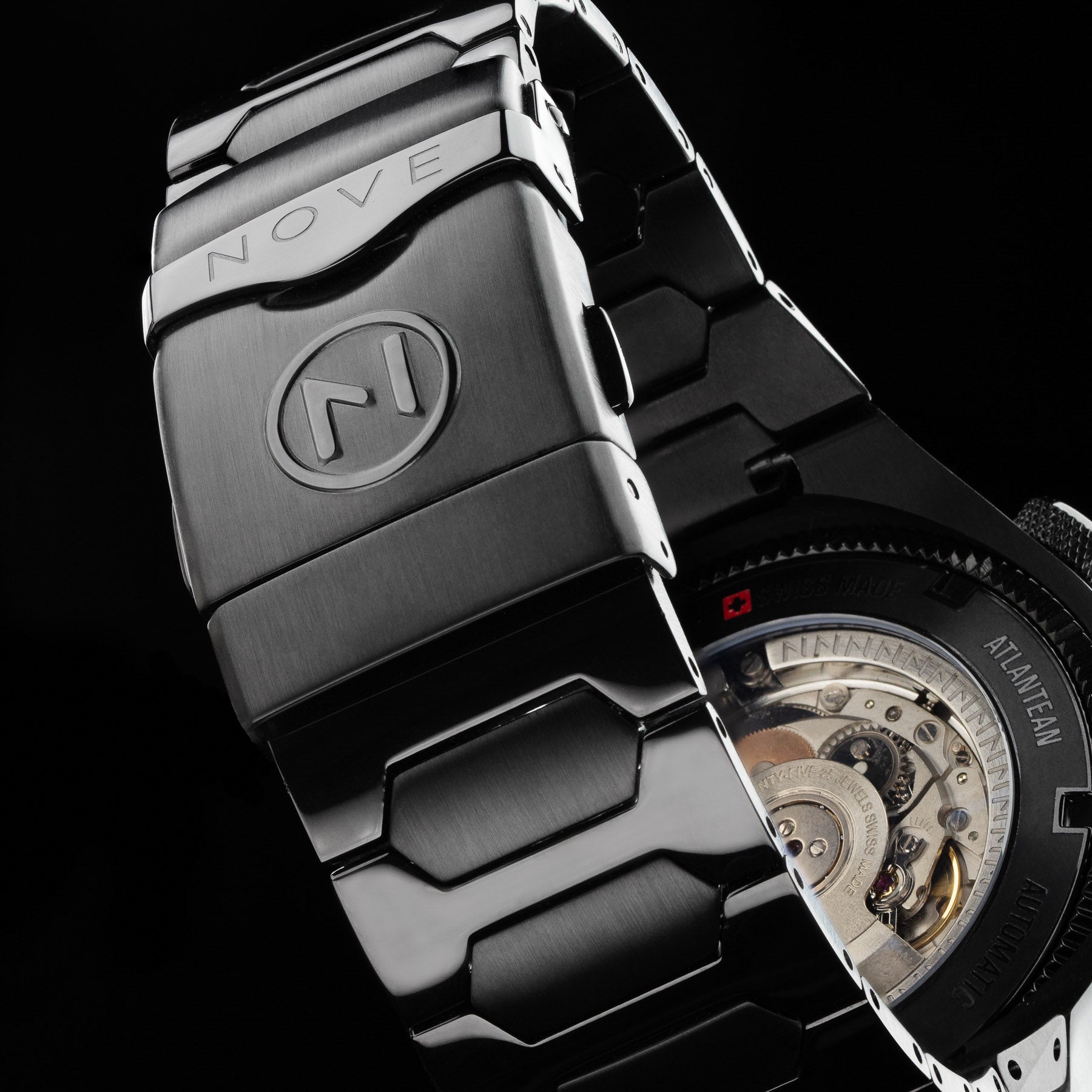 Nove Swiss Atlantean Automatic Black Abalone