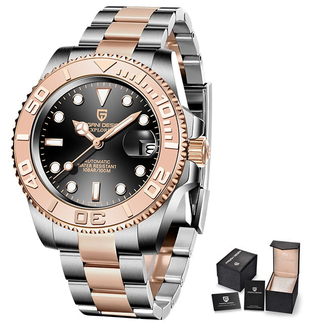PAGANI DESIGN New Men Mechanical Wristwatches Sports Waterproof Watch for Men Sapphire Glass Automatic Watch Relogio Masculino