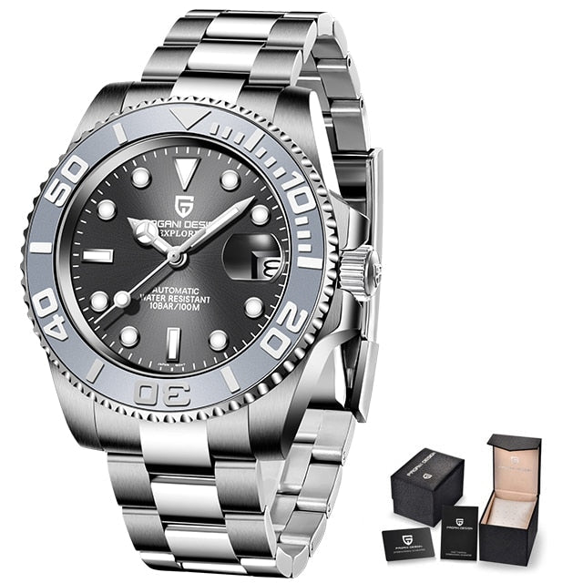 PAGANI DESIGN New Men Mechanical Wristwatches Sports Waterproof Watch for Men Sapphire Glass Automatic Watch Relogio Masculino