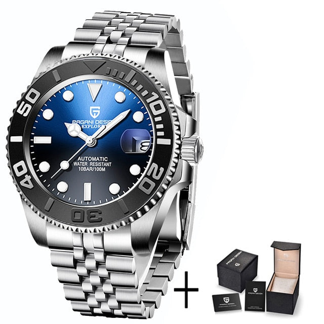 PAGANI DESIGN New Men Mechanical Wristwatches Sports Waterproof Watch for Men Sapphire Glass Automatic Watch Relogio Masculino