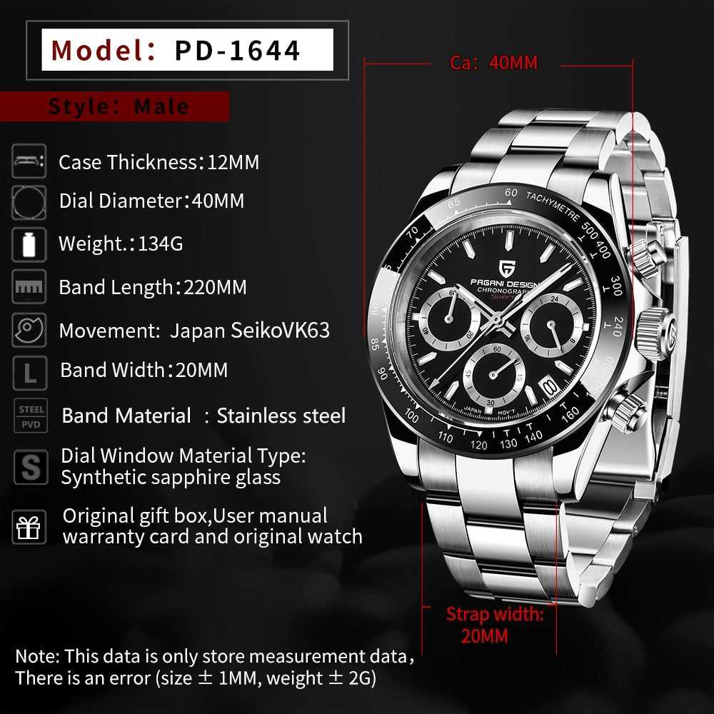 PAGANI DESIGN relógio masculino Business Waterproof Sports Watch relogio masculino Quartz Watch Top Brand Luxury Men Watch