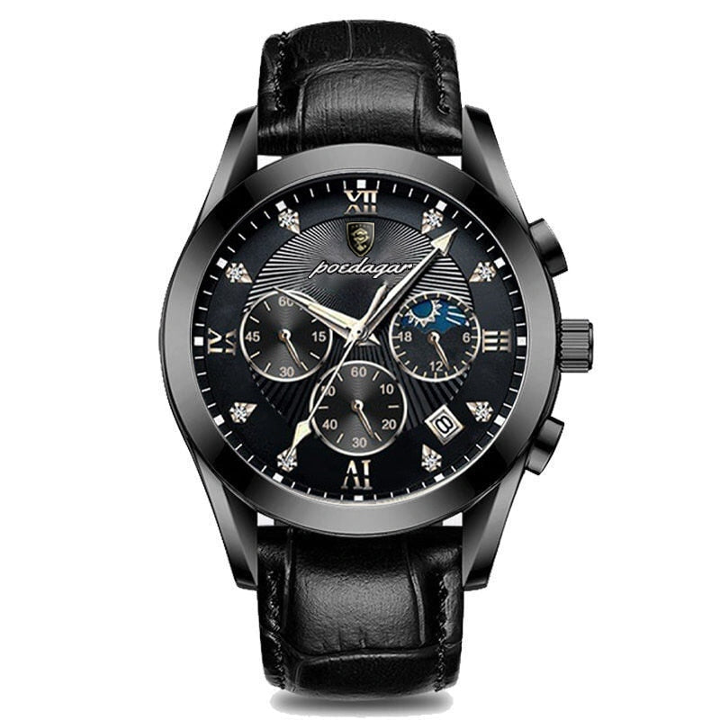 POEDAGAR 2021 New Fashion Mens Watches Waterproof Luminous Top Brand Luxury Quartz Wristwatch Full Stell Military Watch Clock