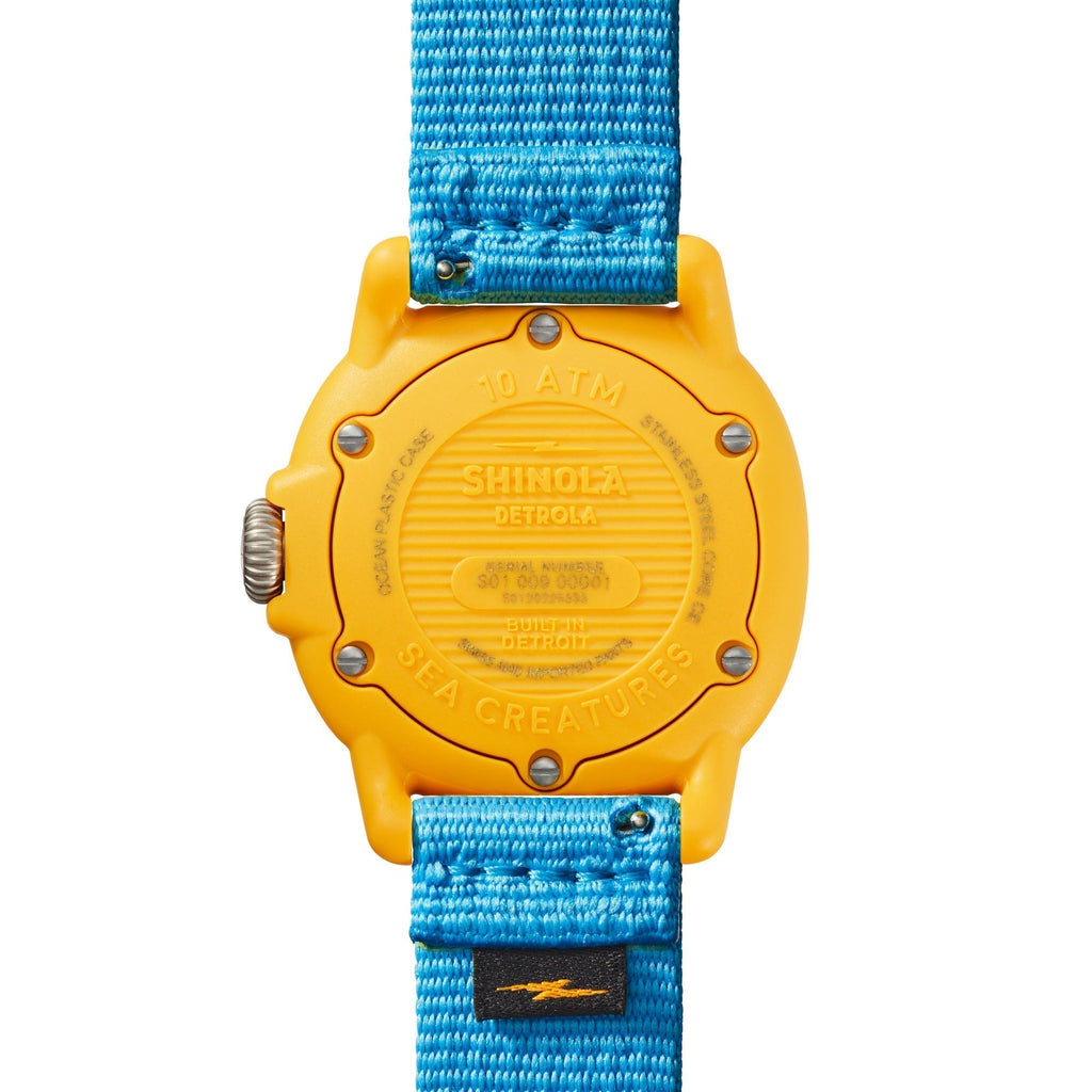Shinola Detrola The Sea Creatures 40mm Blue Yellow