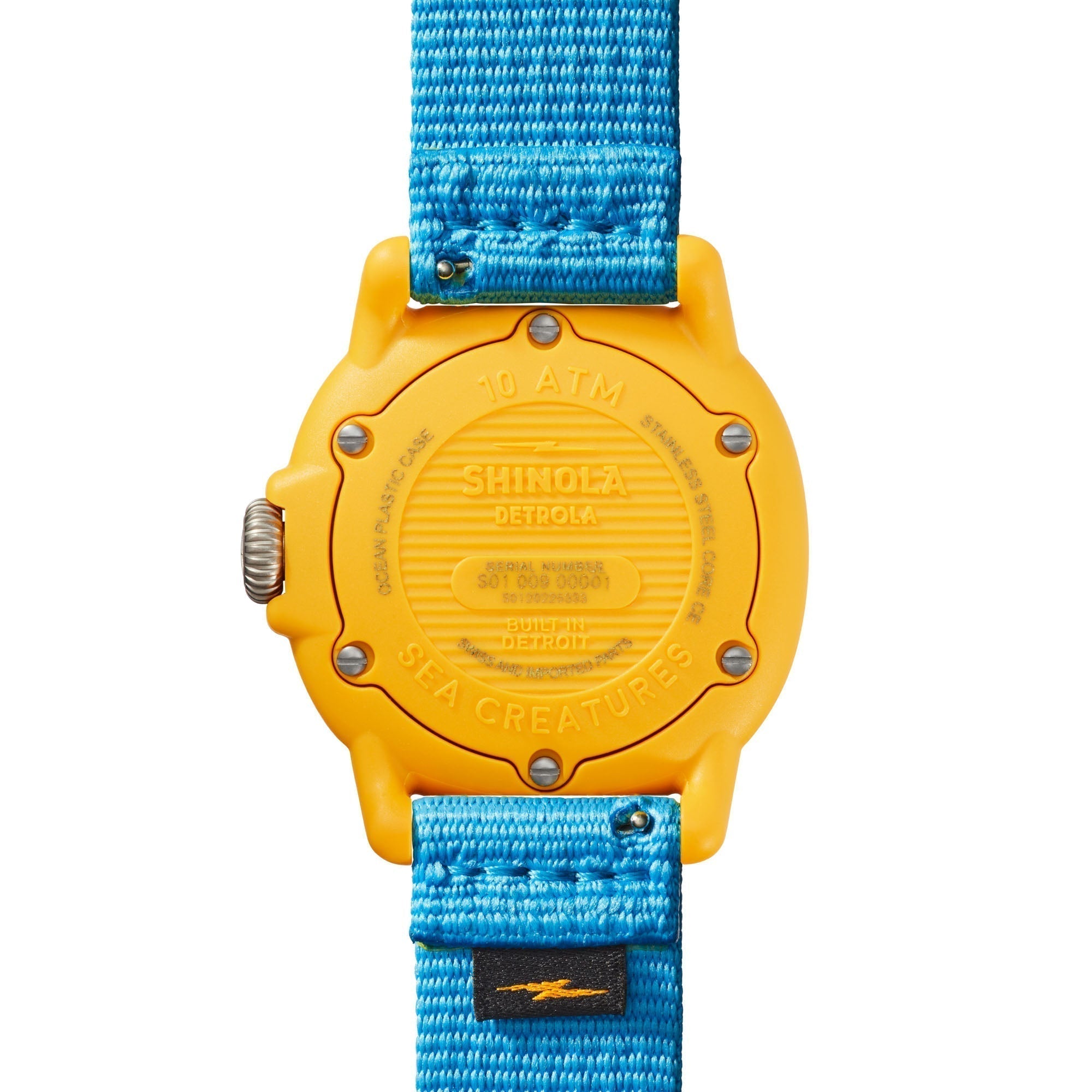 Shinola Detrola The Sea Creatures 40mm Blue Yellow