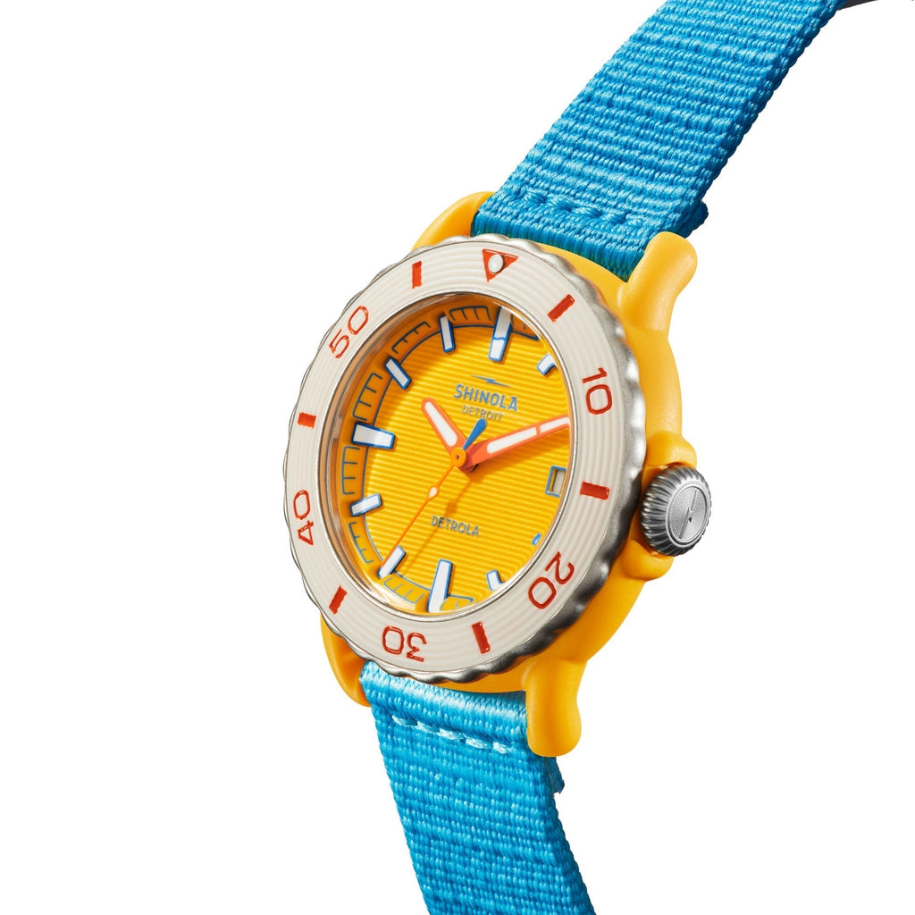 Shinola Detrola The Sea Creatures 40mm Blue Yellow