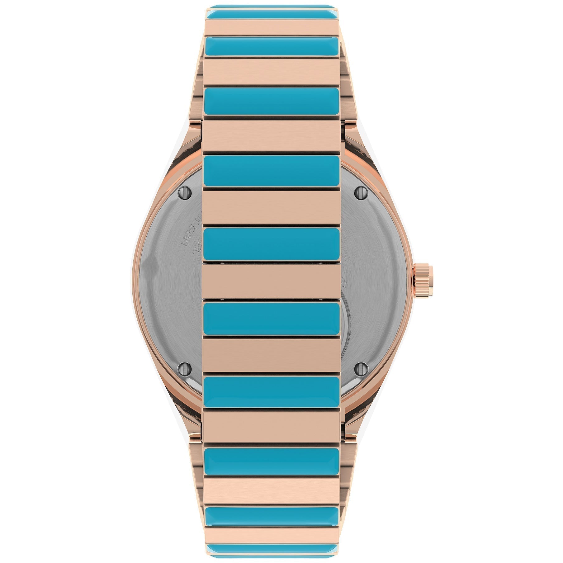 Timex Q Malibu Blue Pink Gold SS