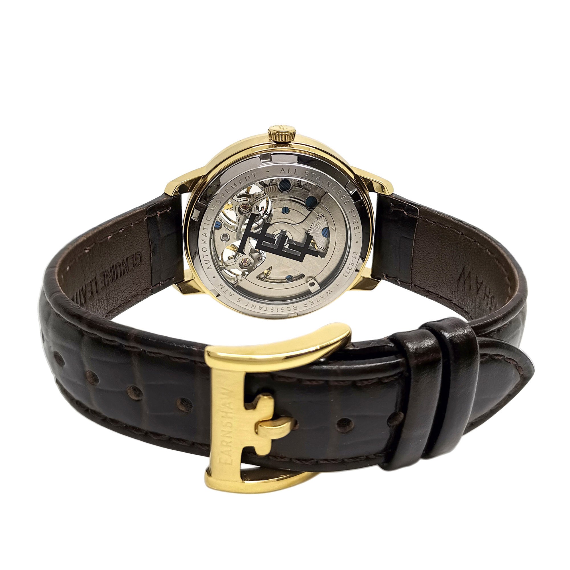 Thomas Earnshaw Brewster Double Barrel Automatic Silver Brown