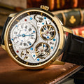 Thomas Earnshaw Brewster Double Barrel Automatic Silver Brown