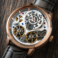 Thomas Earnshaw Brewster Double Barrel Automatic Rose Gold Silver