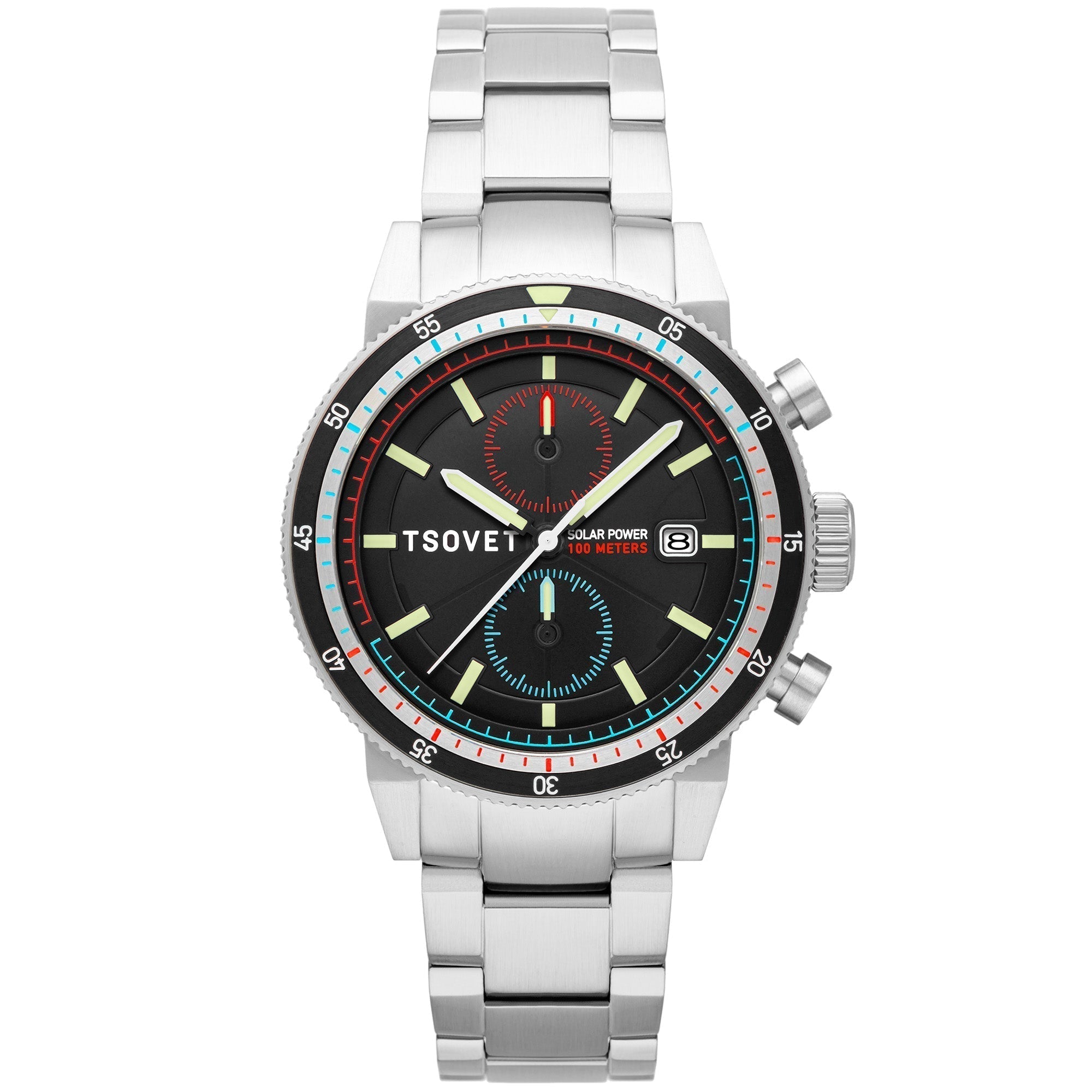 Tsovet SLR FW42 Solar Power Chronograph Black