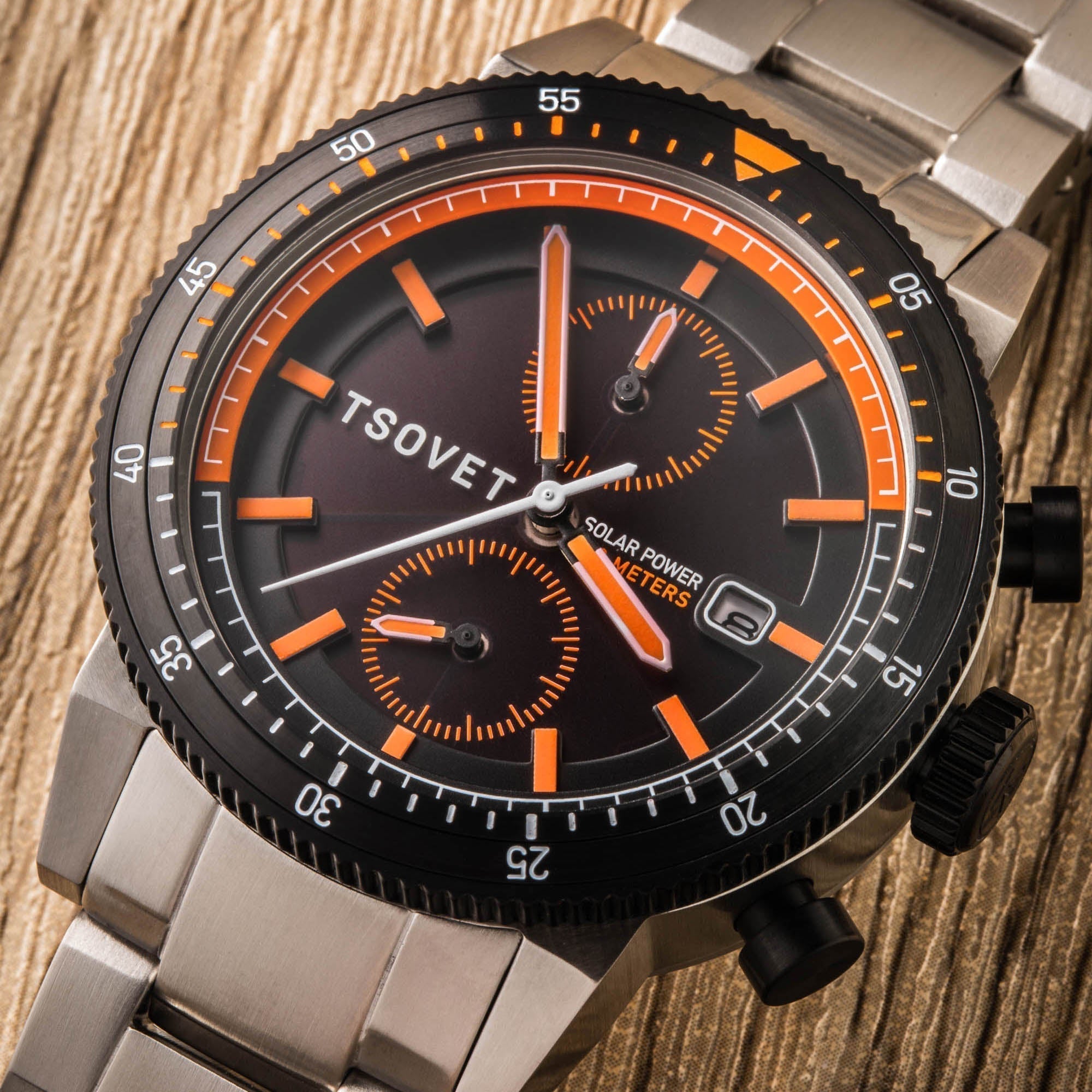 Tsovet SLR FW42 Solar Power Chronograph Orange