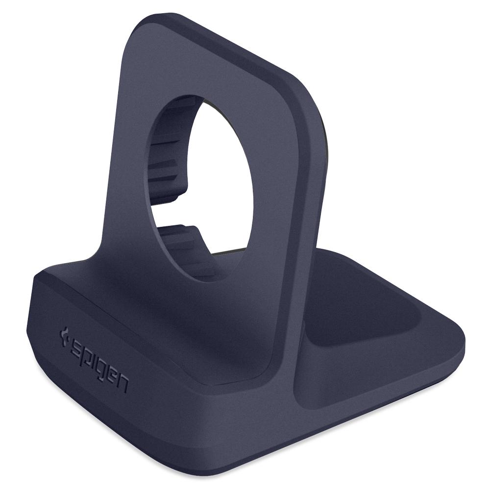 Apple Watch Night Stand	S350 Midnight Blue	showing a front facing view of the stand